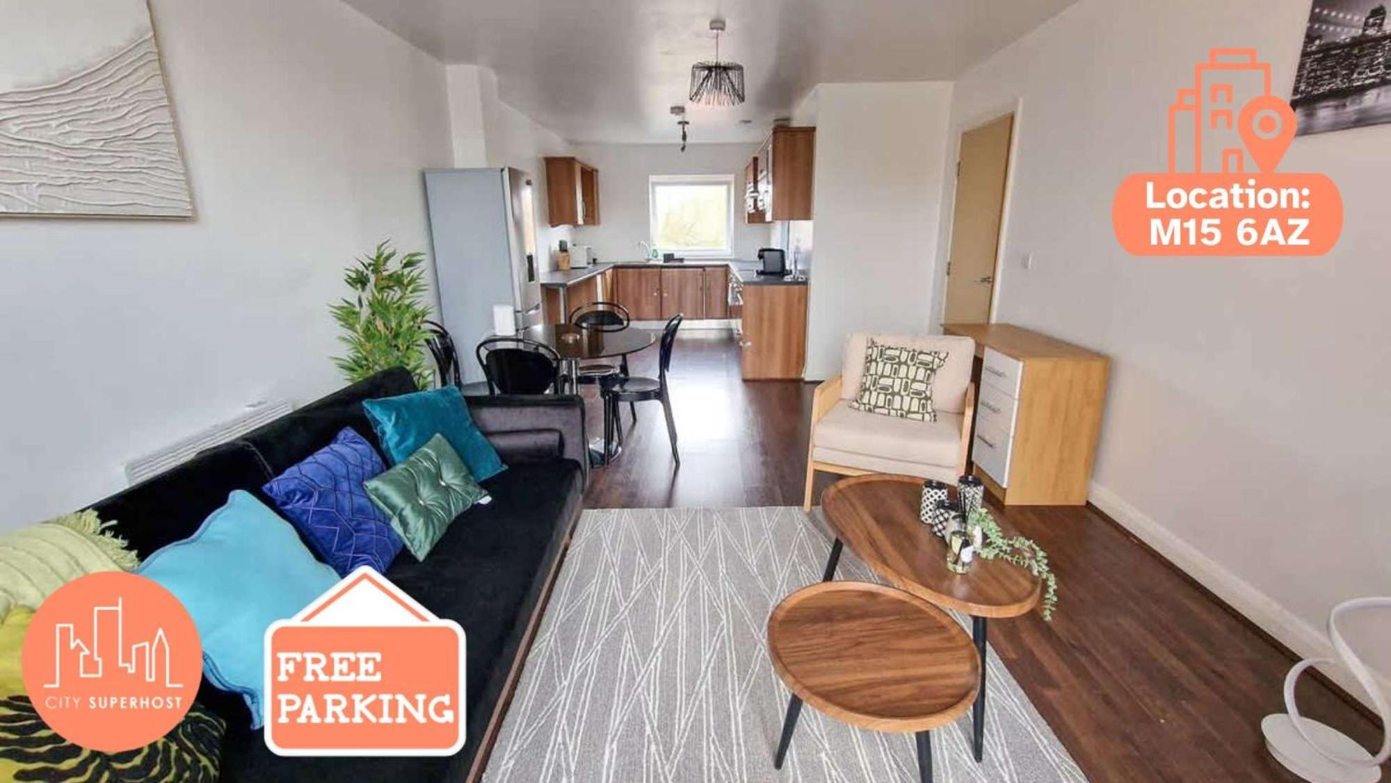 Apartment Lovely 3 Bed Close To Centre By Superhost Manchester